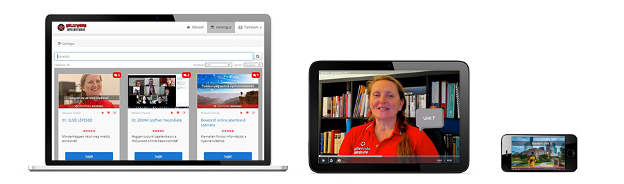 Hollywood Nyelvstúdió online hozzáférés